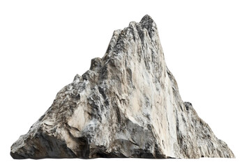 Rocky mountain isolated on transparent background cut out, rocky terrain,    Clipping path, 3d , png