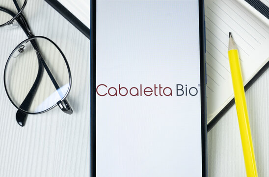 New York, USA - 1 August 2024: Cabaletta Bio Logo on Phone Screen, Company Icon on Display