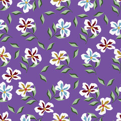 Abstract seamless allover floral chintz pattern design for Textile prints, wallpapers and other decorative projects