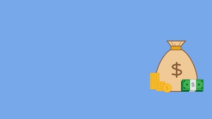 Animation Infographic Footage visualizing Monetize Content with people as viewers, smartphones, and money.