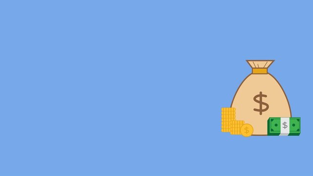 Animation Infographic Footage visualizing Monetize Content with people as viewers, smartphones, and money.