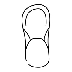 foot clothes line icon vector. foot clothes sign. isolated contour symbol black illustration