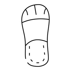 comfort footwear line icon vector. comfort footwear sign. isolated contour symbol black illustration