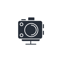 camera icon. vector.Editable stroke.linear style sign for use web design,logo.Symbol illustration.