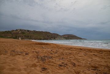 beach and sea at Ramla Bay Gozo
