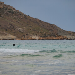 sea and beach in island