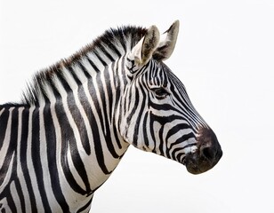 zebra animal isolated on white background, zebra face isolated on white background, zebra isolated.