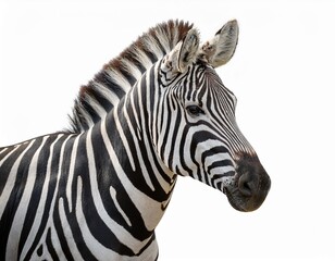 zebra animal isolated on white background, zebra face isolated on white background, zebra isolated.