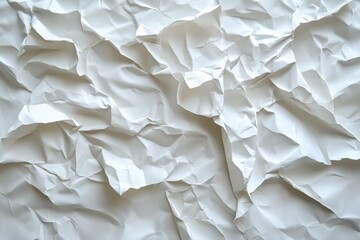 Obraz premium The texture is made of crumpled and torn paper. White Paper and cardboard backgrounds.