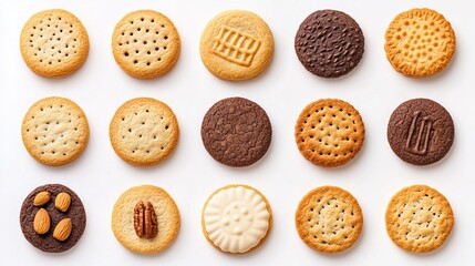 lots of different shapes of cookies