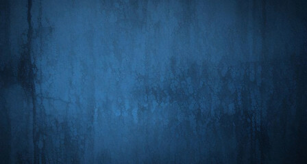 Obraz premium Beautiful abstract grunge decorative navy blue dark stucco wall background, art rough stylized texture web banner with space for text