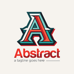 Obraz premium Creative A Letter Logo Design Vector Brand Identity With Letter A Icon