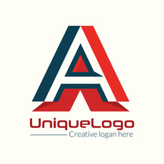 Creative A Letter Logo Design Vector Brand Identity With Letter A Icon