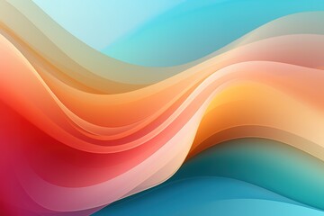 Abstract background with soft, colorful waves.