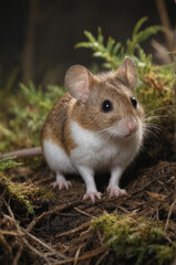 Adorable Mouse in Natural Habitat