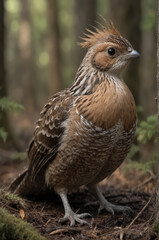 Ruffed Grouse in Forest Setting