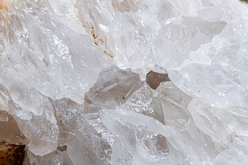 Obraz premium Natural Mineral Crystal Geode Macro Texture