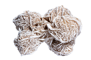 Natural Mineral Desert Rock Macro Isolated Transparent Background