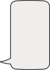 Chat message dialog box hand drawn sticker