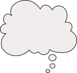 Empty speech bubble template pop art style outline