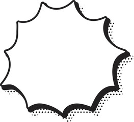 Speech bubble blank template pop up style illustration