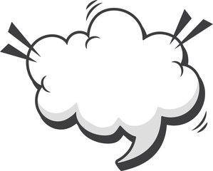 Chat message dialog box hand drawn sticker