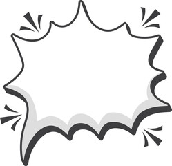 Comic text message box vintage speech bubble © Monsters Visual