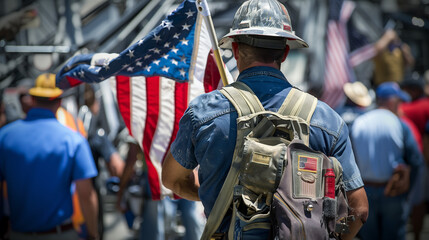 Symbolic Image for Labor Day - Celebrating Workers and Their Contributions