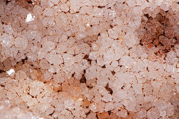 Natural Mineral White Crystal Macro Texture