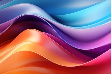 Obraz premium Abstract colorful wavy background with vibrant hues.