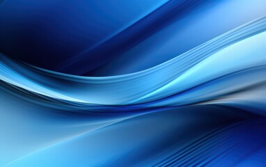 Curved blue background design with flowing waves