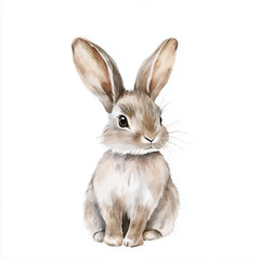Obraz premium Cute Watercolor Rabbit Art for Children's Spaces