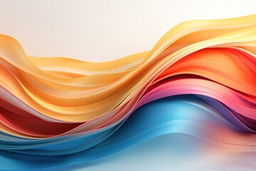 Abstract background with vibrant, flowing colors in a wave pattern.