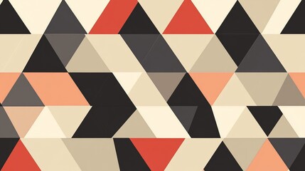 Interlocking Triangle Geometric Pattern: Seamless Vector Design