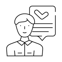 mql marketing qualified lead line icon vector. mql marketing qualified lead sign. isolated contour symbol black illustration