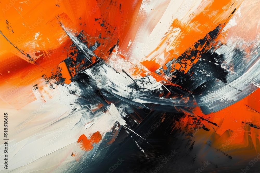Poster visually stunning abstract composition translating an emotion