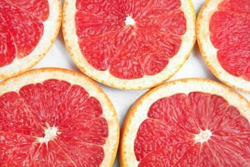 close up of the grapefruit slices background