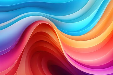Colorful abstract wavy background with vibrant hues.