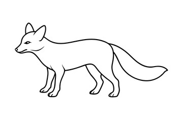 Endangered San Joaquin Kit Fox Vector Illustration - Geometric, Kawaii Cartoon Mascot, Silhouette Art