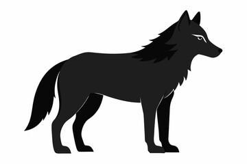 Gray Wolf Silhouette | Endangered Species USA Geometric, Line Art, Kawaii Cartoon | Vector Logo & Clipart