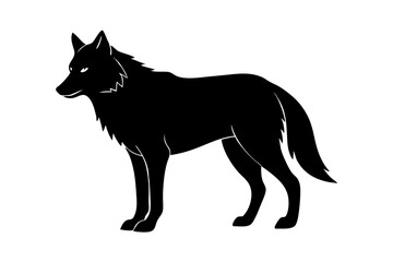Gray Wolf Silhouette | Endangered Species USA Geometric, Line Art, Kawaii Cartoon | Vector Logo & Clipart