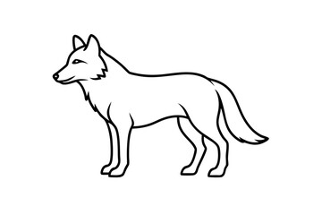 Gray Wolf Silhouette | Endangered Species USA Geometric, Line Art, Kawaii Cartoon | Vector Logo & Clipart