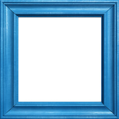 blue wooden frame