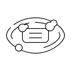 solid toilet soap line icon vector. solid toilet soap sign. isolated contour symbol black illustration