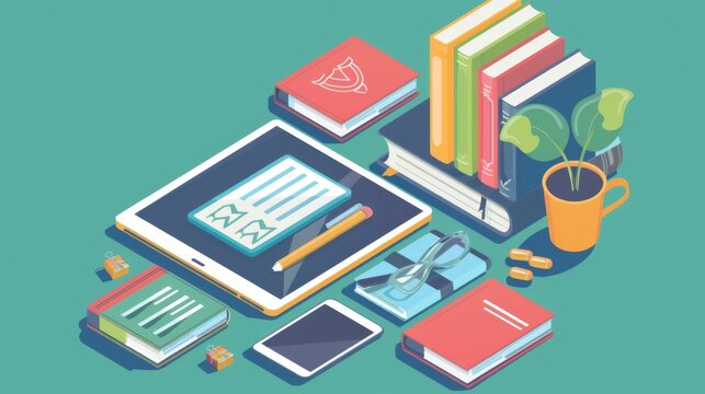 A digital tablet with an open online course, highlighting the accessibility and flexibility of modern education.