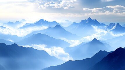 A Peaceful Morning in the Serene Countryside with Sunlight Filtering Through Misty Trees and Calm Lake