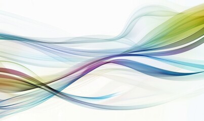Fototapeta premium Colorful Flowing Lines Abstract Background