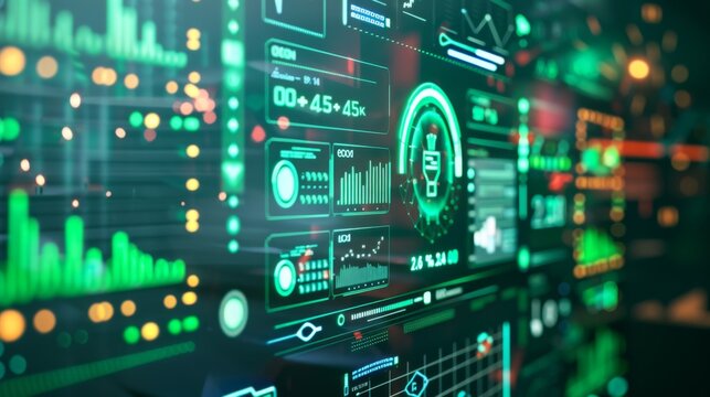A digital interface showing real-time energy consumption and savings, representing the role of technology in promoting energy efficiency.