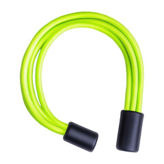 Lime Green Speed Rope On Transparent Png Background For Agility Training Tools . Generative ai