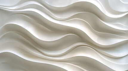 Fototapeta premium abstract wave white pattern texture background. white wave pattern on a white background